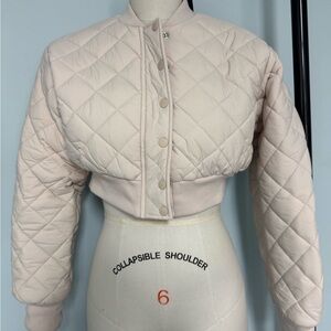 Forever 21 Satin Cream Top